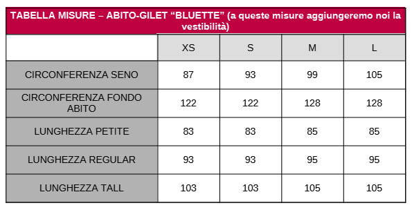 Abito - Gilet "Bluette"